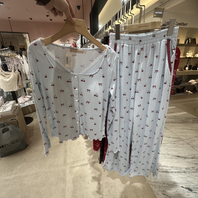 VICTORIA-P㊣東大門代購女士新品職業人氣真品推薦睡衣兩件套VICTORIA睡衣圖色2