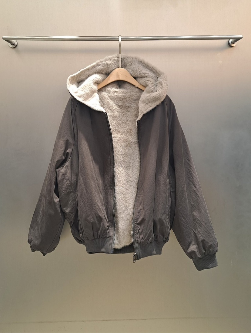 1 2ILLY-S韓國直郵㊣女士新品熱賣26春夏時尚夾克兜帽雙面1 2ILLY/THE SIL夾克圖色2