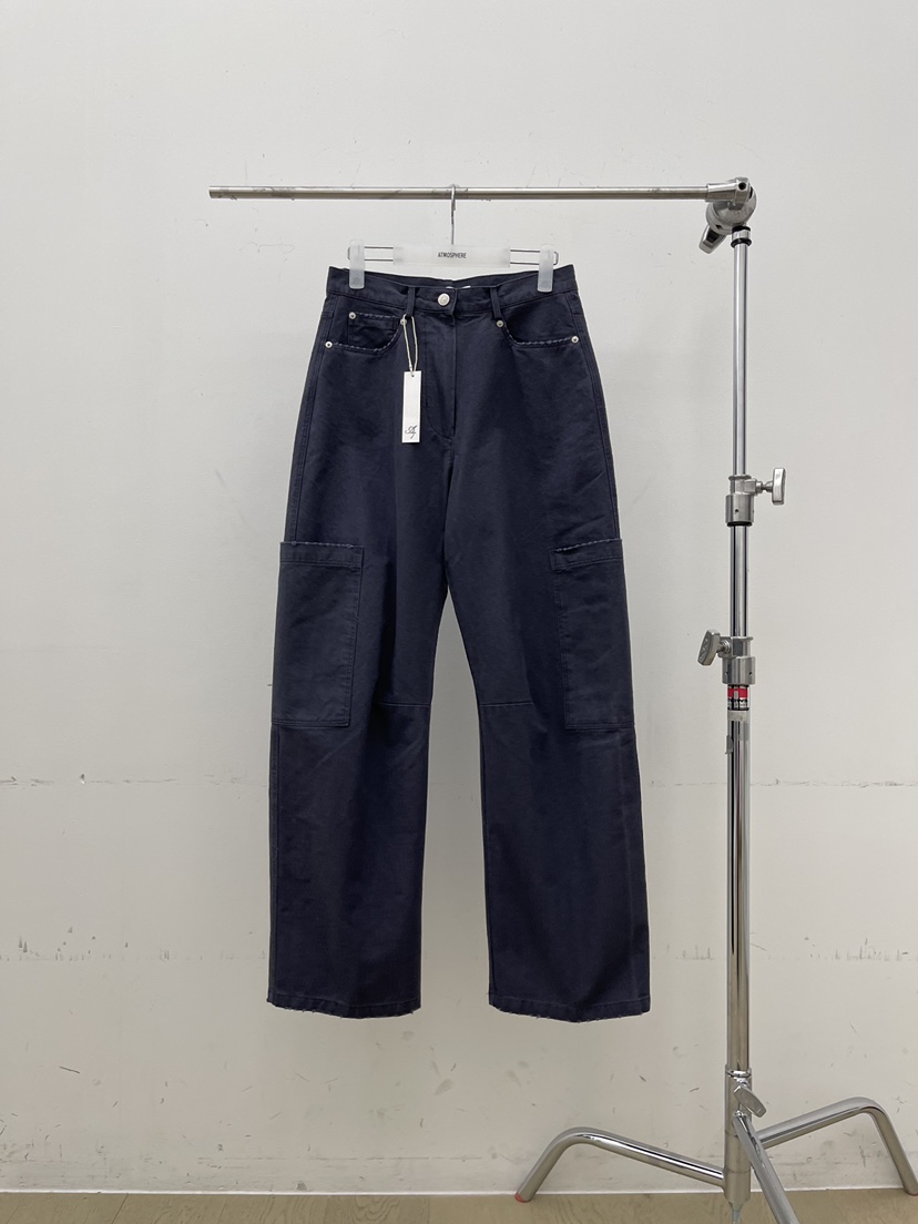 ATMOSPHERE㊣東大門實拍女士新品真品人氣熱賣推薦休閑褲口袋ATMOSPHERE/BLING休閑褲圖色2墨