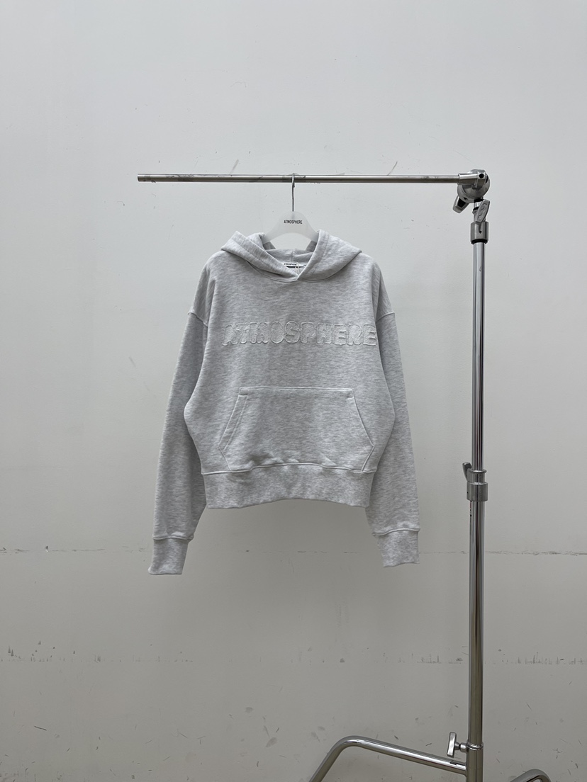 ATMOSPHERE東大門直郵㊣女裝新品26春夏推薦衛衣連帽衫刺繡ATMOSPHERE/BLING衛衣圖色2