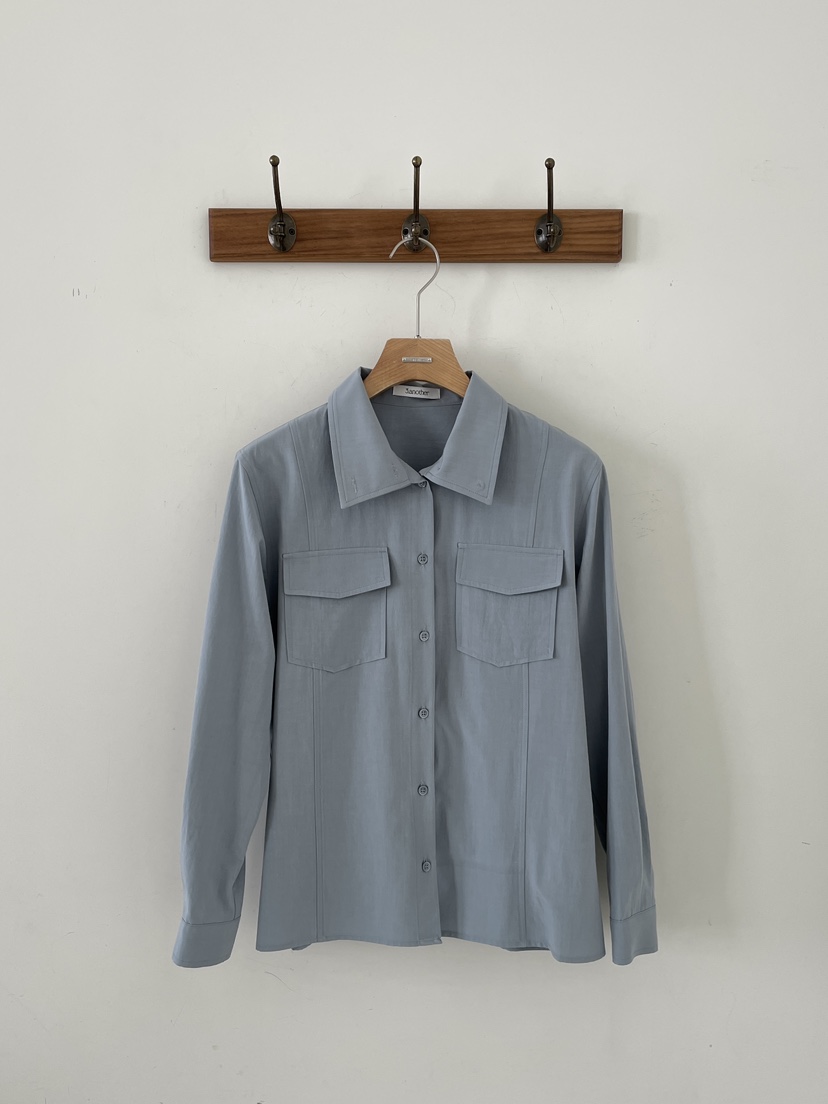 3 ANOTHER韓國代購㊣女士新款26春夏時尚襯衫蕾絲衫春款高領3 ANOTHER襯衫/蕾絲衫圖色3