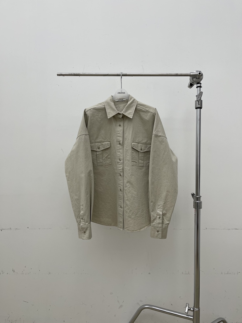 ATMOSPHERE㊣東大門實拍女裝新品熱賣推薦人氣休閑襯衫蕾絲衫ATMOSPHERE/BLING襯衫/蕾絲衫圖色1