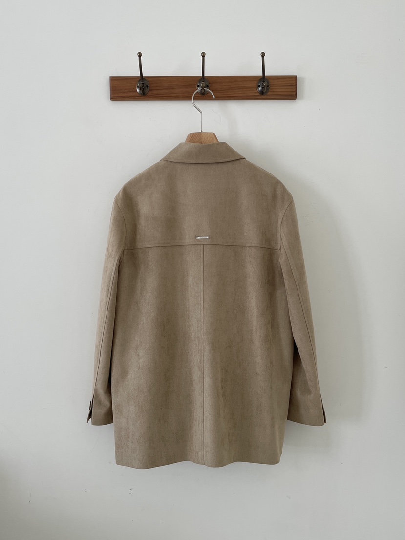 3 ANOTHER東大門直郵㊣女裝新款人氣推薦夾克絨面革春款紐扣3 ANOTHER夾克