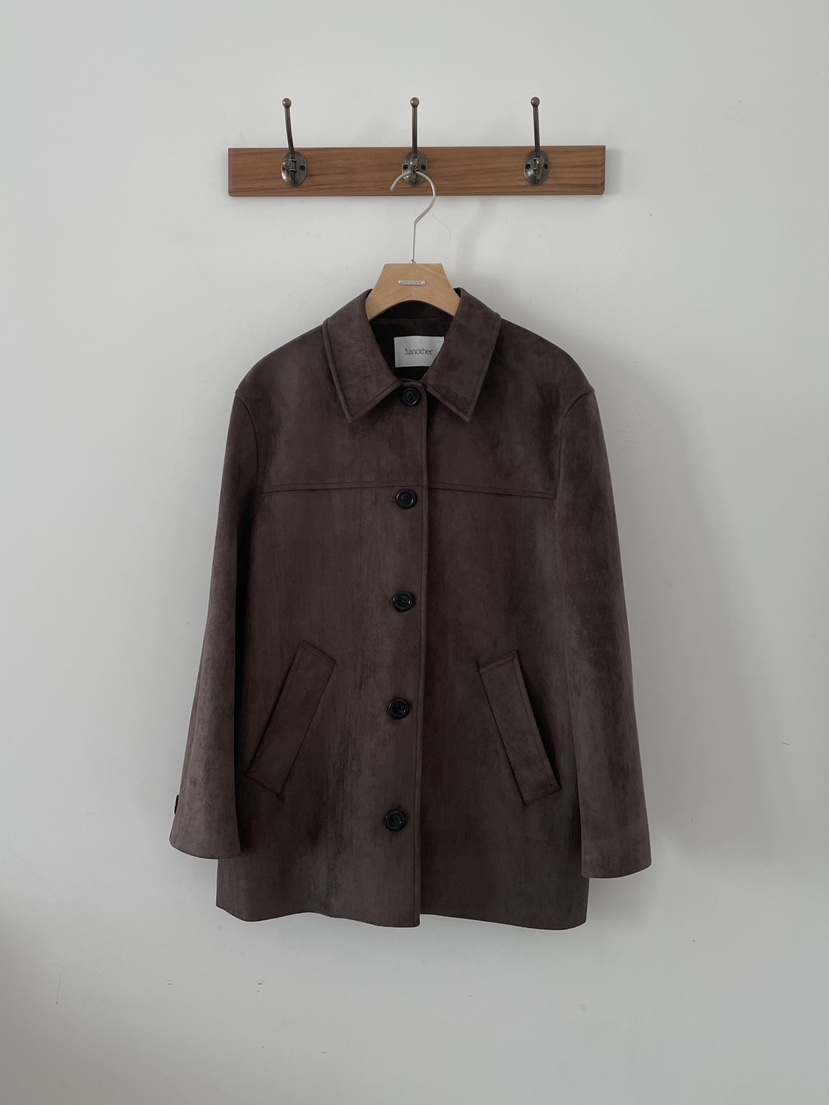 3 ANOTHER東大門直郵㊣女裝新款人氣推薦夾克絨面革春款紐扣3 ANOTHER夾克圖色2