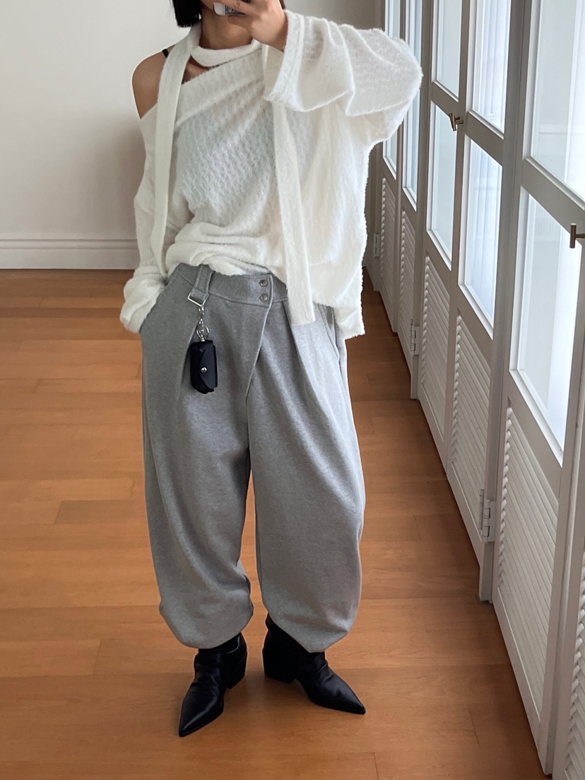 BEAMING SEOUL東大門直郵㊣女裝新款時尚職業針織衫含脖帶BEAMING SEOUL針織衫