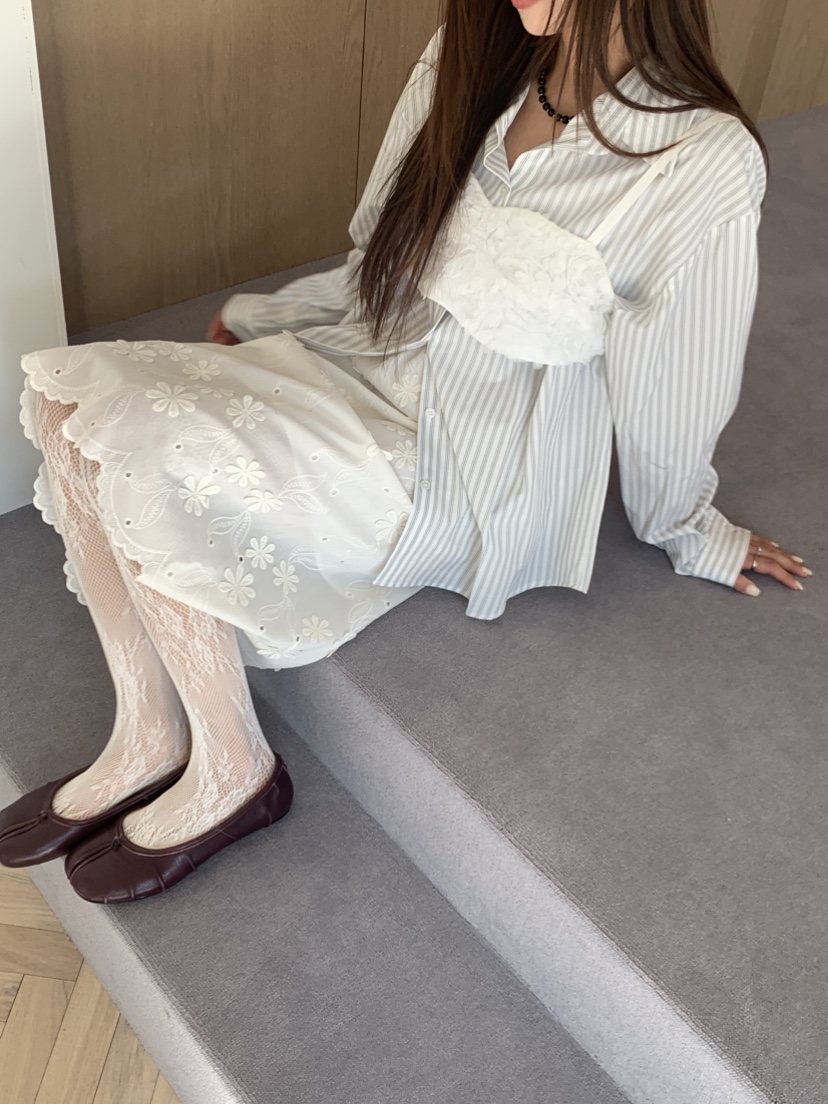 MURMUR㊣東大門實拍女裝新品真品26春夏推薦休閑襯衫蕾絲衫MURMUR襯衫/蕾絲衫