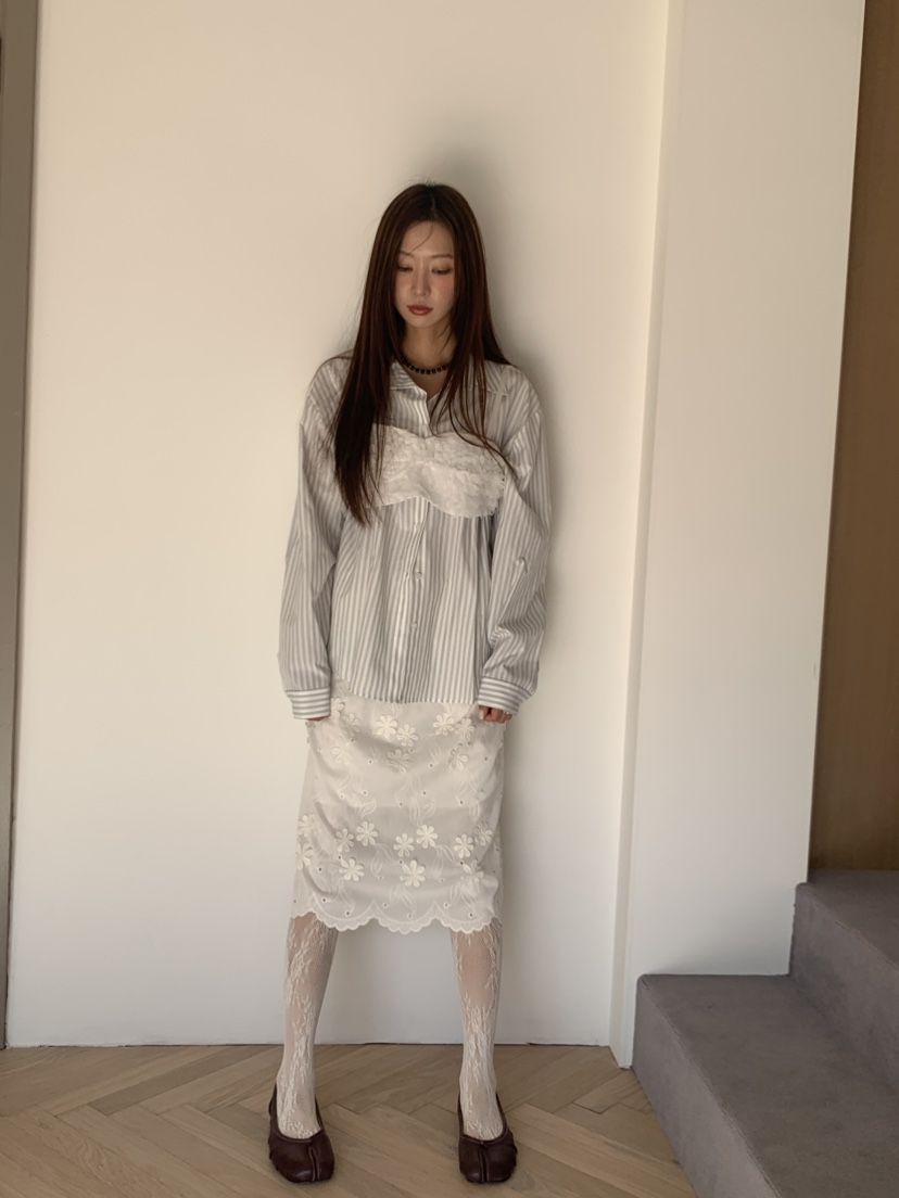 MURMUR㊣東大門實拍女裝新品真品26春夏推薦休閑襯衫蕾絲衫MURMUR襯衫/蕾絲衫