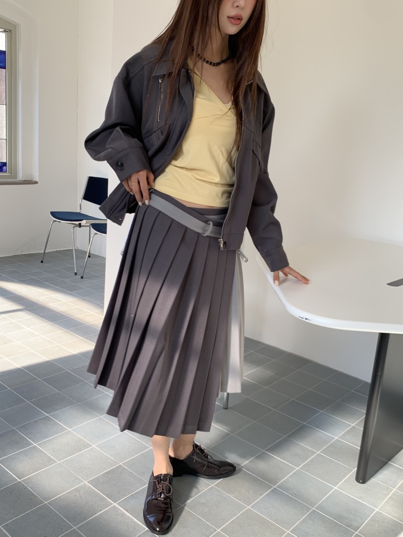 MURMUR韓國代購㊣女士新款推薦時尚職業26春夏半身裙中短裙MURMUR半身裙/中短裙