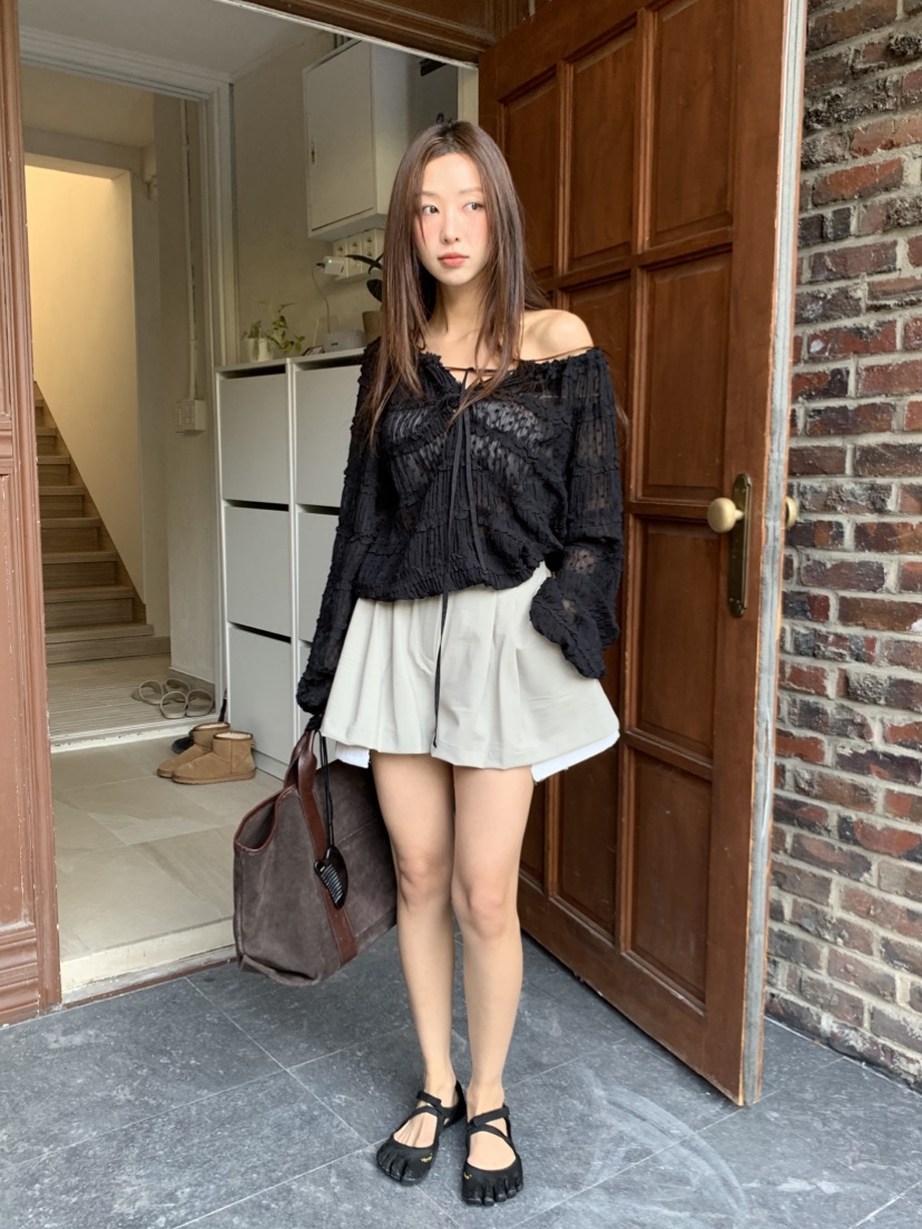 MURMUR韓國直郵㊣女士新品真品職業時尚休閑人氣襯衫蕾絲衫MURMUR襯衫/蕾絲衫