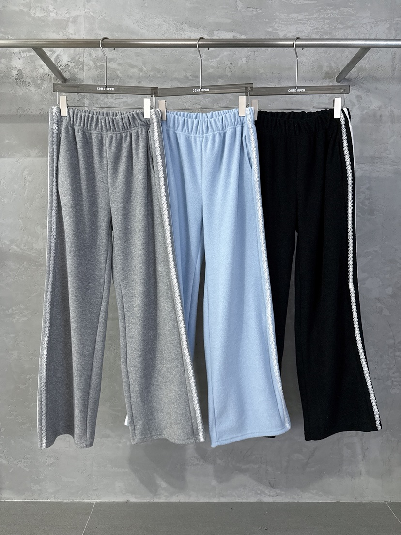 COME OPEN/HAPER韓國直郵㊣女裝新品時尚真品休閑褲毛圈絨COME OPEN/HAPER休閑褲