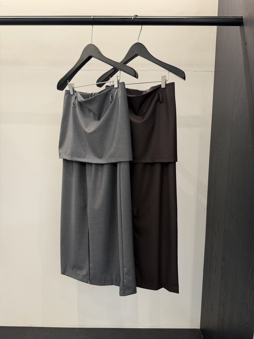 MURMUR東大門直郵㊣女士新品人氣真品職業熱賣長裙可拆卸雙層MURMUR長裙