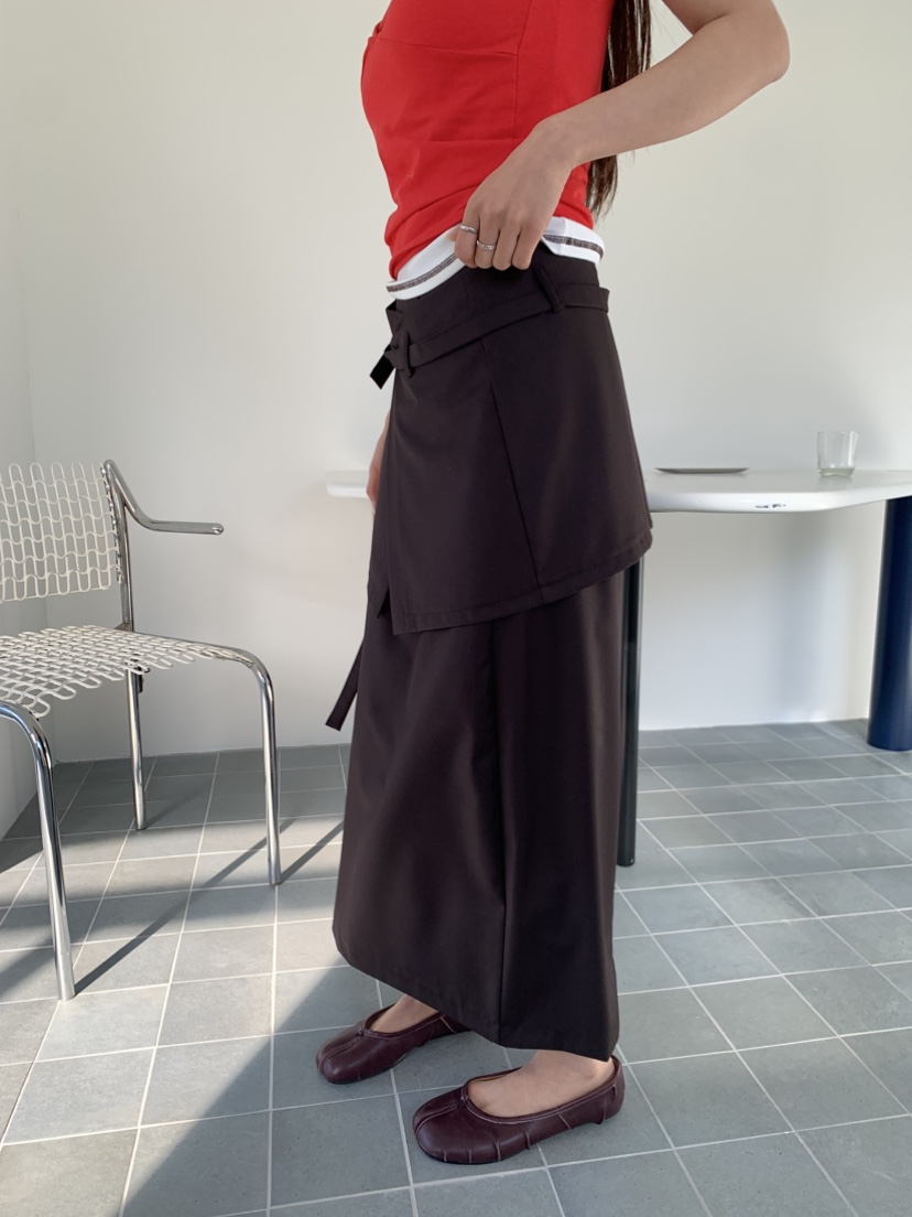 MURMUR東大門直郵㊣女士新品人氣真品職業熱賣長裙可拆卸雙層MURMUR長裙