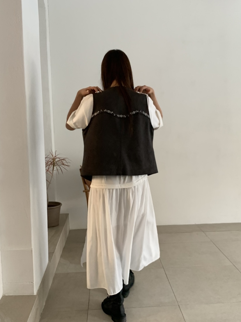 MURMUR東大門直郵㊣女裝新品真品26春夏熱賣職業人氣馬甲刺繡MURMUR馬甲