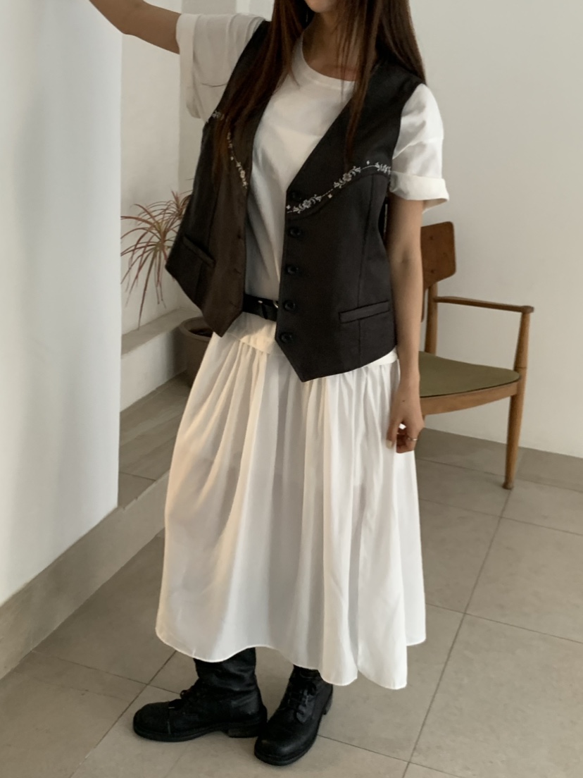 MURMUR東大門直郵㊣女裝新品真品26春夏熱賣職業人氣馬甲刺繡MURMUR馬甲