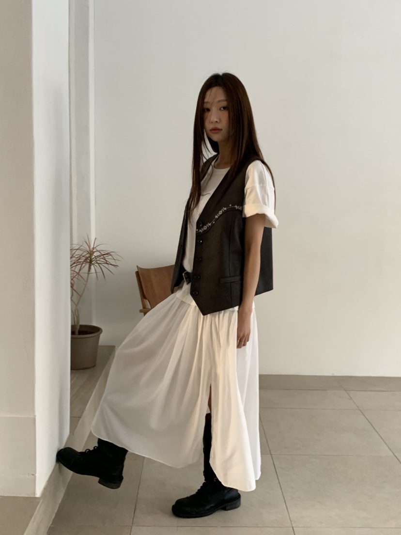 MURMUR東大門直郵㊣女裝新品真品26春夏熱賣職業人氣馬甲刺繡MURMUR馬甲