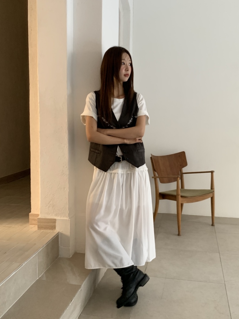 MURMUR東大門直郵㊣女裝新品真品26春夏熱賣職業人氣馬甲刺繡MURMUR馬甲