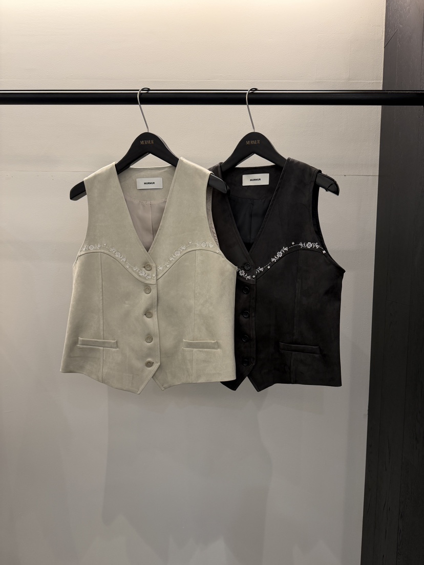 MURMUR東大門直郵㊣女裝新品真品26春夏熱賣職業人氣馬甲刺繡MURMUR馬甲