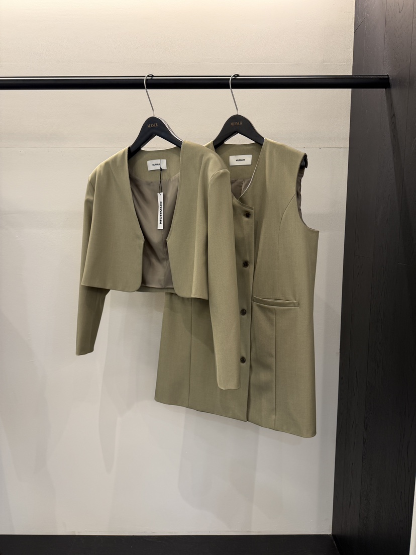 MURMUR㊣東大門代購女士新款人氣職業時尚休閑熱賣26春夏套裝MURMUR套裝圖色1