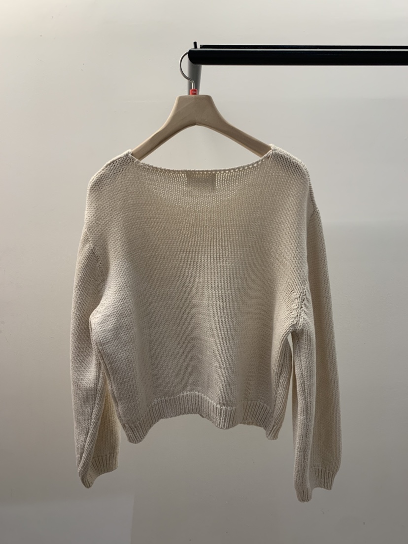 LA CREME㊣東大門實拍女裝新款時尚職業熱賣真品針織衫泡泡袖LA CREME針織衫