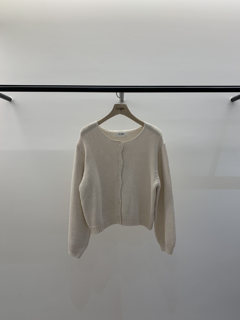 LA CREME㊣東大門實拍女裝新款時尚職業熱賣真品針織衫泡泡袖LA CREME針織衫圖色1