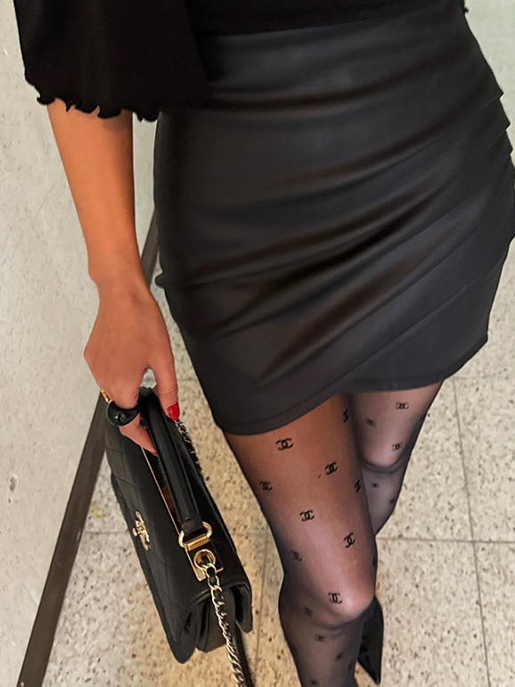 COME OPEN/HAPER㊣東大門實拍女士新品真品人氣推薦短裙皮革COME OPEN/HAPER短裙