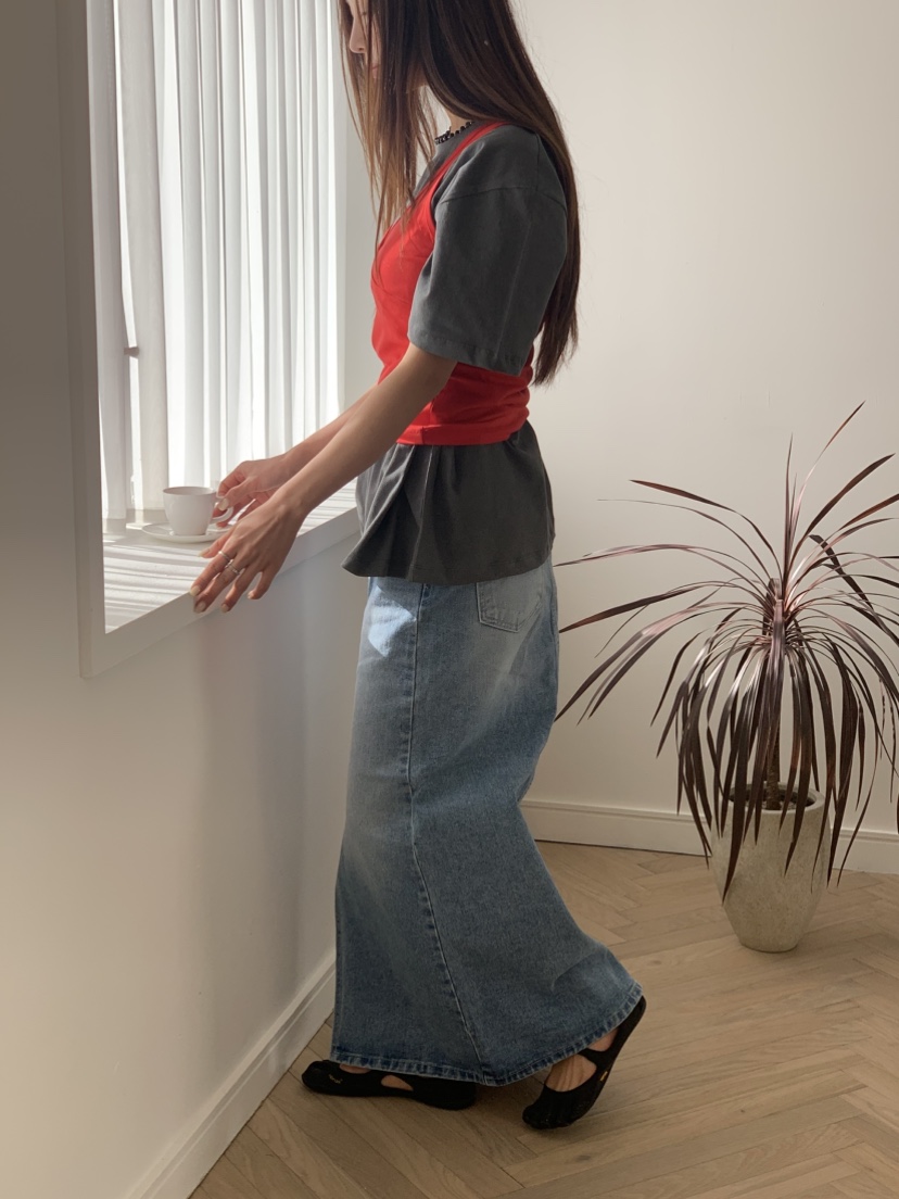 MURMUR韓國代購㊣女裝新品推薦真品休閑職業時尚熱賣長裙超長MURMUR長裙