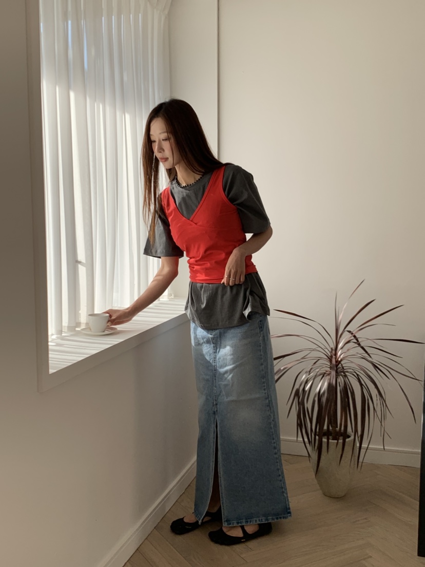 MURMUR韓國代購㊣女裝新品推薦真品休閑職業時尚熱賣長裙超長MURMUR長裙