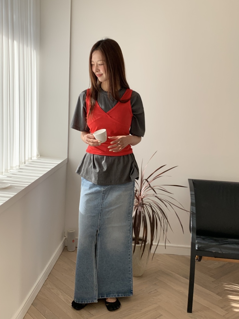 MURMUR韓國代購㊣女裝新品推薦真品休閑職業時尚熱賣長裙超長MURMUR長裙