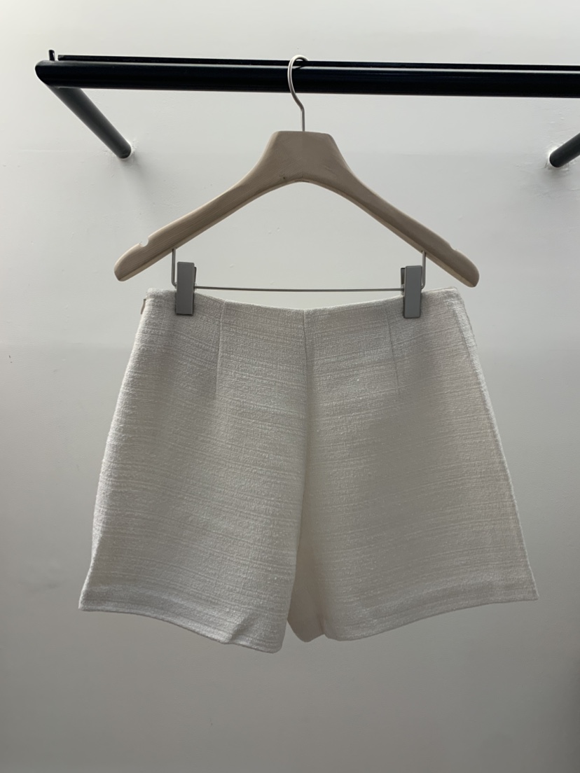 LA CREME㊣東大門代購女裝新款人氣26春夏真品推薦短褲粗花呢LA CREME短褲