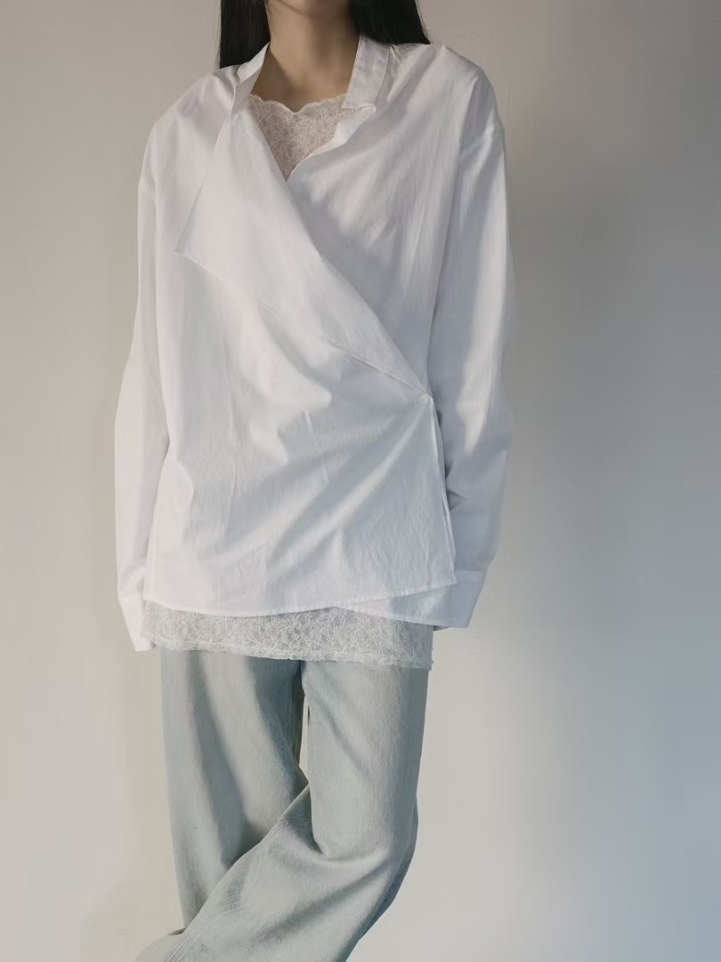 MUSHROOM EFFECT東大門直郵㊣女裝新品熱賣襯衫蕾絲衫春款MUSHROOM EFFECT襯衫/蕾絲衫