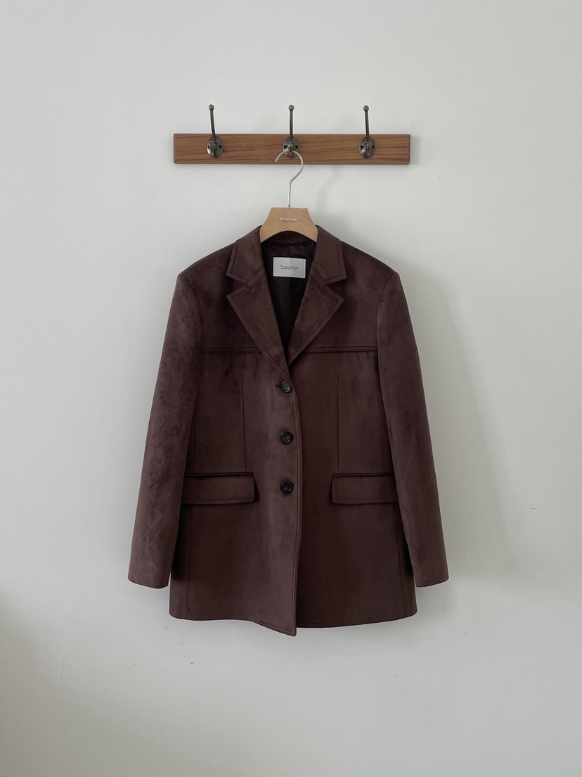 3 ANOTHER韓國代購㊣女士新款推薦職業時尚夾克絨面革春款3 ANOTHER夾克圖色2