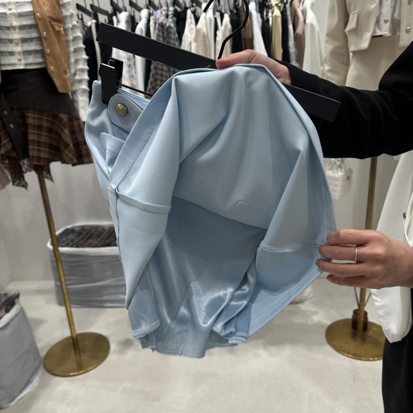 BUBBLE/LOTTIMO韓國直郵㊣女裝新品職業休閑時尚推薦短裙口袋BUBBLE/LOTTIMO短裙