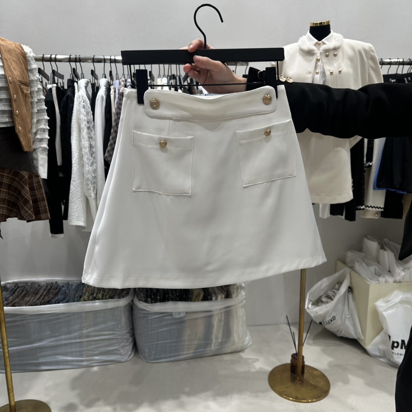 BUBBLE/LOTTIMO韓國直郵㊣女裝新品職業休閑時尚推薦短裙口袋BUBBLE/LOTTIMO短裙圖色2