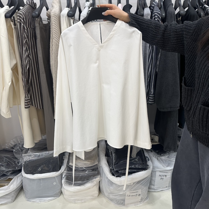 MUSHROOM EFFECT韓國直郵㊣女裝新品熱賣26春夏襯衫蕾絲衫春款MUSHROOM EFFECT襯衫/蕾絲衫圖色1