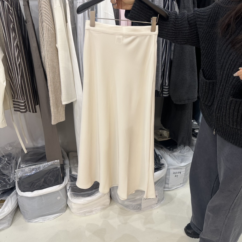 MUSHROOM EFFECT韓國代購㊣女士新款職業時尚26春夏長裙春款MUSHROOM EFFECT長裙