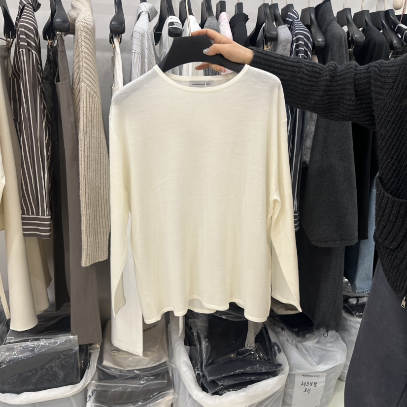 MUSHROOM EFFECT㊣東大門代購女士新品真品26春夏針織衫春款MUSHROOM EFFECT針織衫圖色1