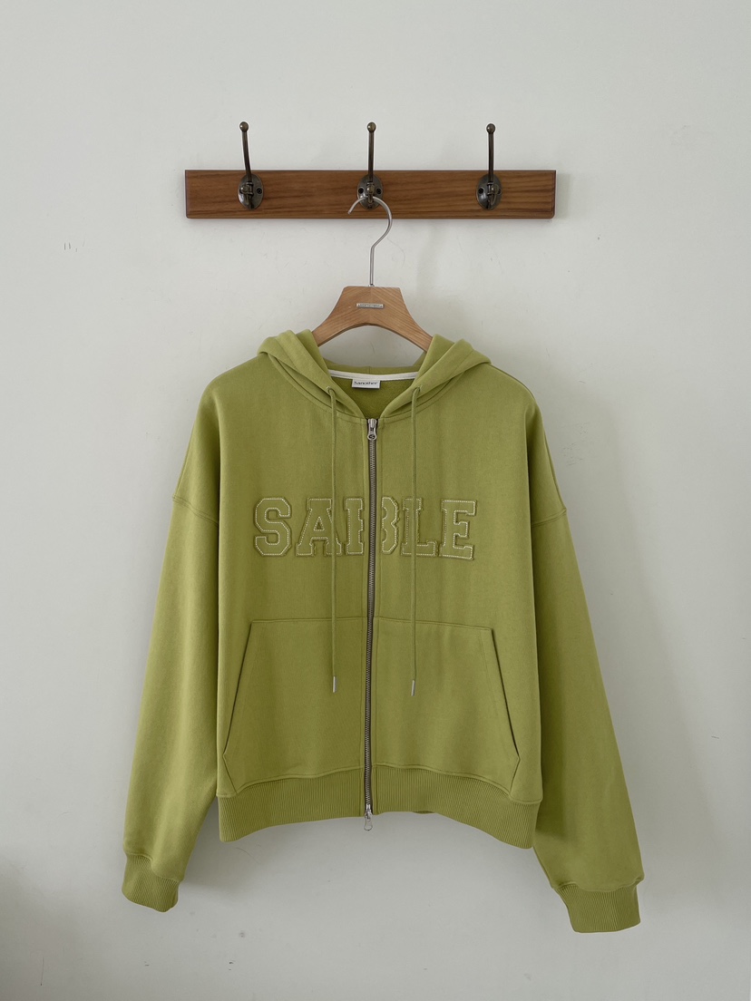 3 ANOTHER㊣東大門實拍女裝新款職業時尚衛衣連帽拉鏈衫春款3 ANOTHER衛衣圖色2