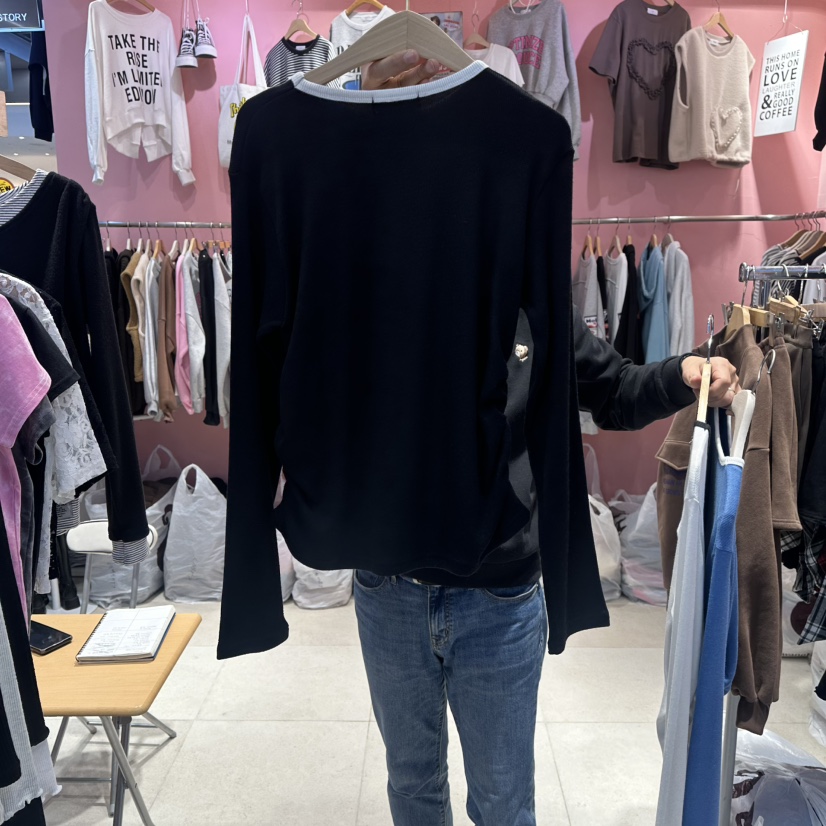 K STORY韓國直郵㊣女裝新款熱賣真品26春夏時尚長袖T恤春款K STORY長袖T恤