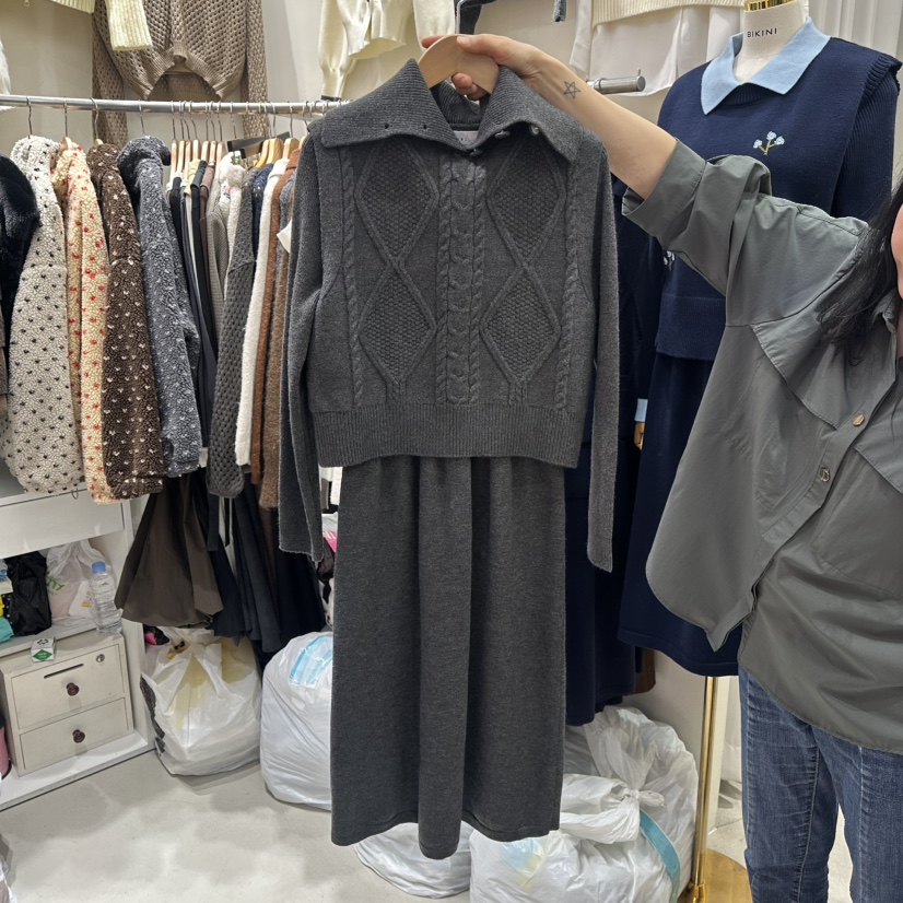 BIKINI東大門直郵㊣女士新款熱賣時尚職業人氣推薦套裝套裝BIKINI套裝圖色2