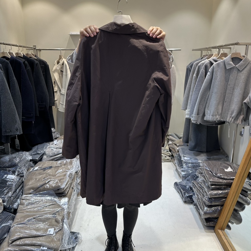 HER/PLAYLIST韓國代購㊣女士新款時尚26春夏休閑熱賣長款風衣HER/PLAYLIST長款風衣