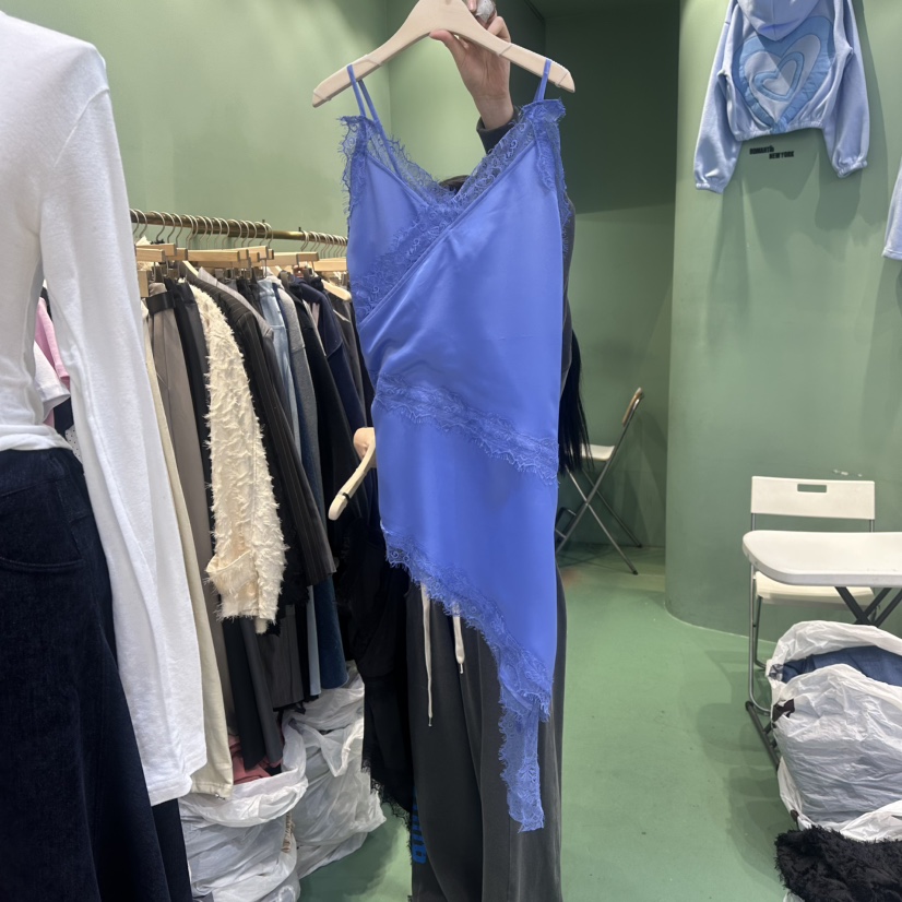 ROMANTIC NEWYORK韓國代購㊣女士新品推薦職業連衣裙蕾絲緞面ROMANTIC NEWYORK連衣裙圖色2