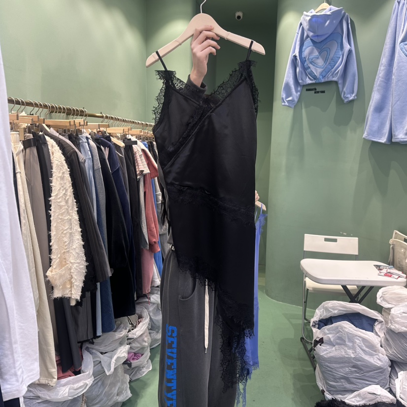 ROMANTIC NEWYORK韓國代購㊣女士新品推薦職業連衣裙蕾絲緞面ROMANTIC NEWYORK連衣裙圖色3