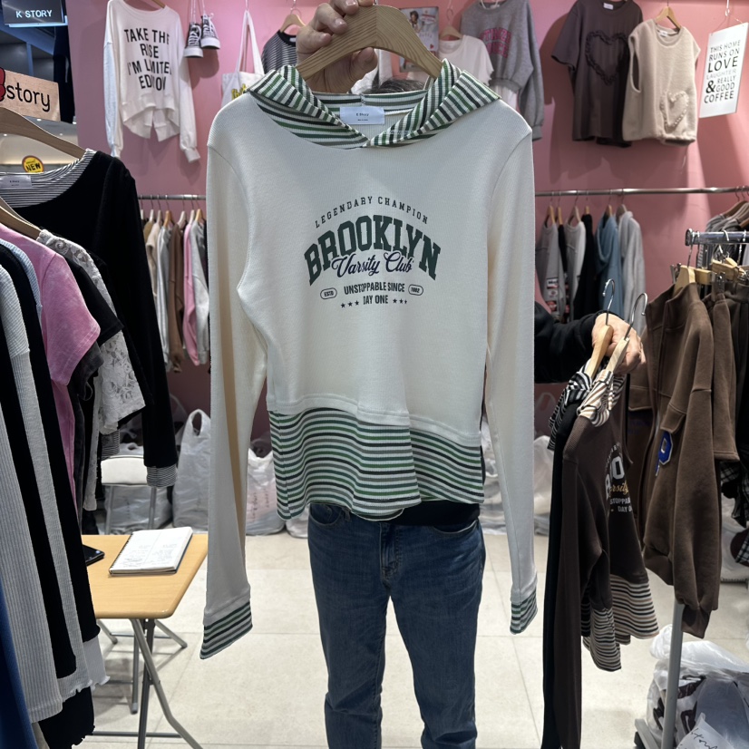 K STORY東大門直郵㊣女裝新品休閑真品推薦人氣26春夏衛衣春款K STORY衛衣圖色1