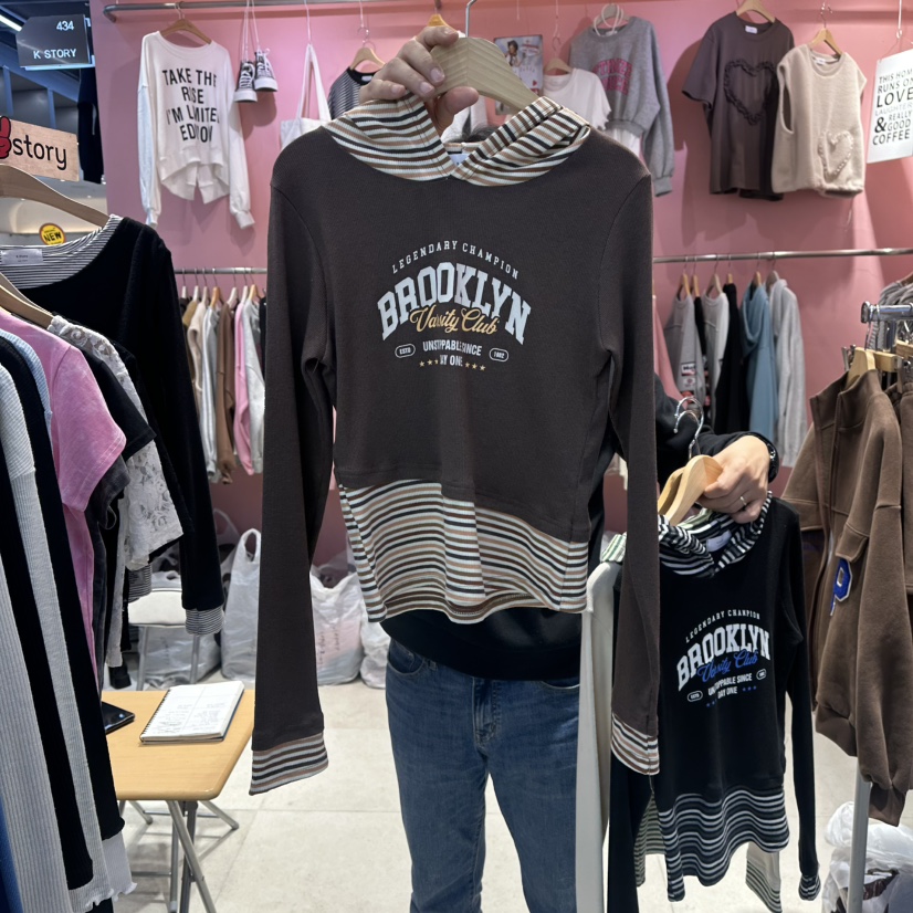 K STORY東大門直郵㊣女裝新品休閑真品推薦人氣26春夏衛衣春款K STORY衛衣圖色2