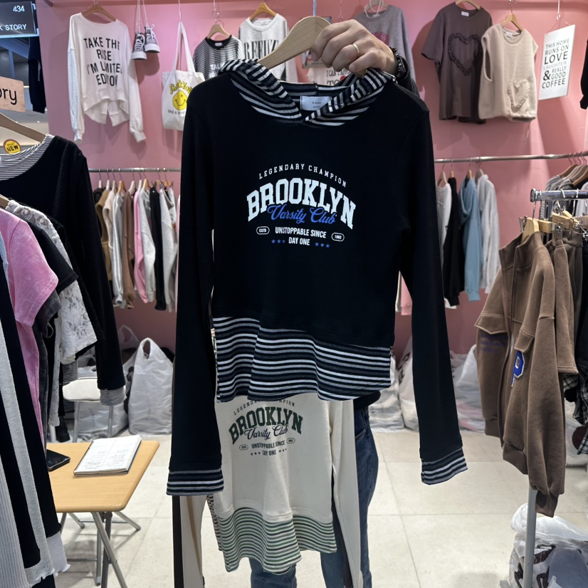 K STORY東大門直郵㊣女裝新品休閑真品推薦人氣26春夏衛衣春款K STORY衛衣圖色3