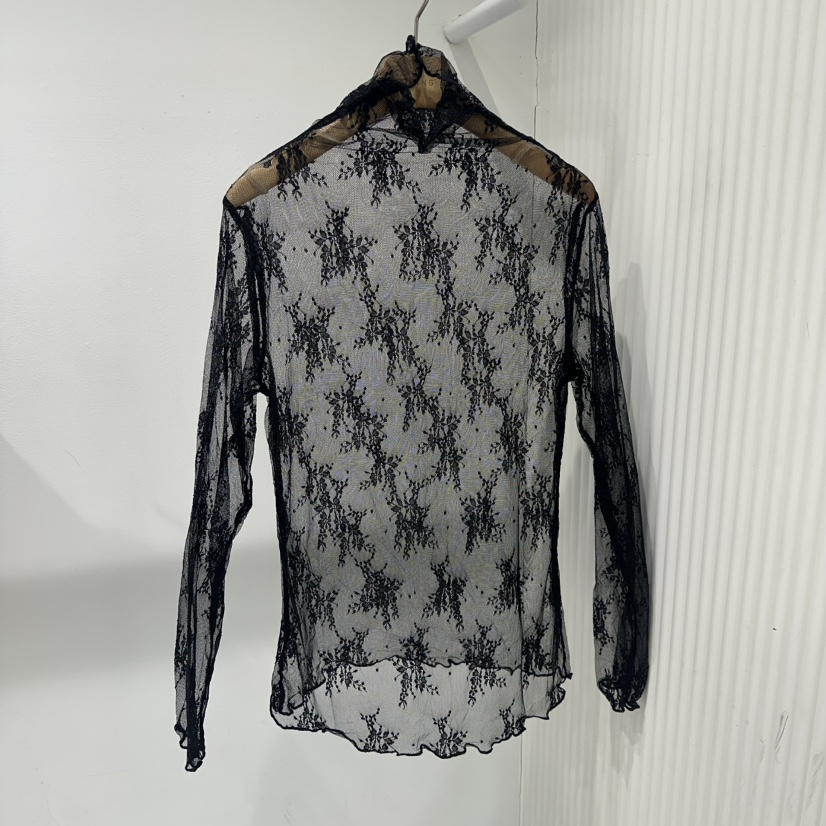 COCO HOLIC㊣東大門代購女士新品熱賣休閑襯衫蕾絲衫花朵蕾絲COCO HOLIC襯衫/蕾絲衫圖色4