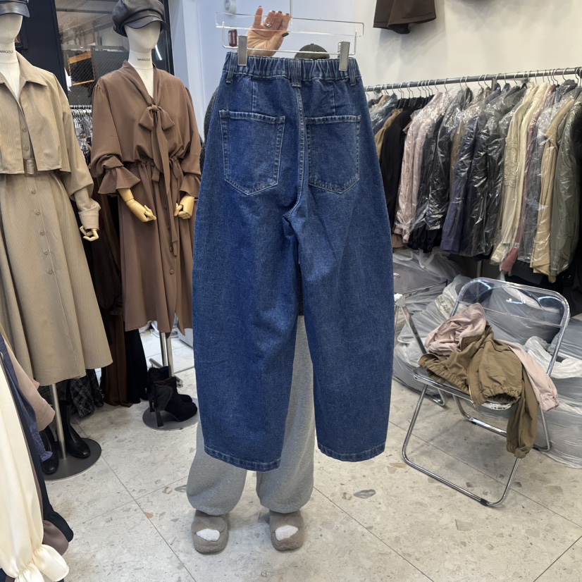 MARIGOLD韓國代購㊣女士新款職業休閑推薦26春夏牛仔褲腰帶MARIGOLD牛仔褲