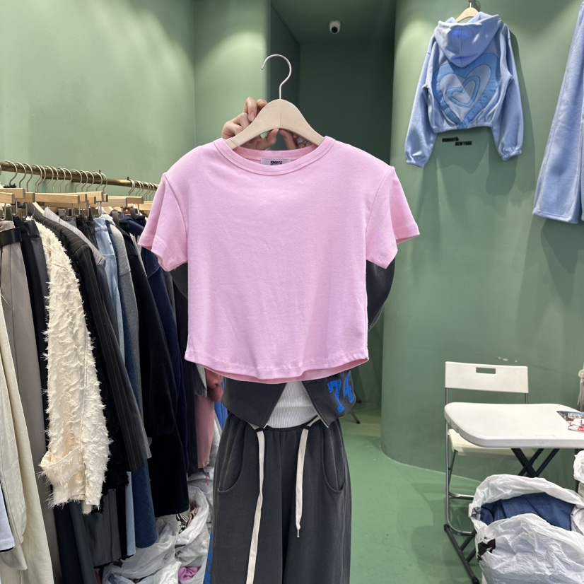 ROMANTIC NEWYORK㊣東大門實拍女裝新品推薦時尚真品人氣T恤ROMANTIC NEWYORKT恤圖色2