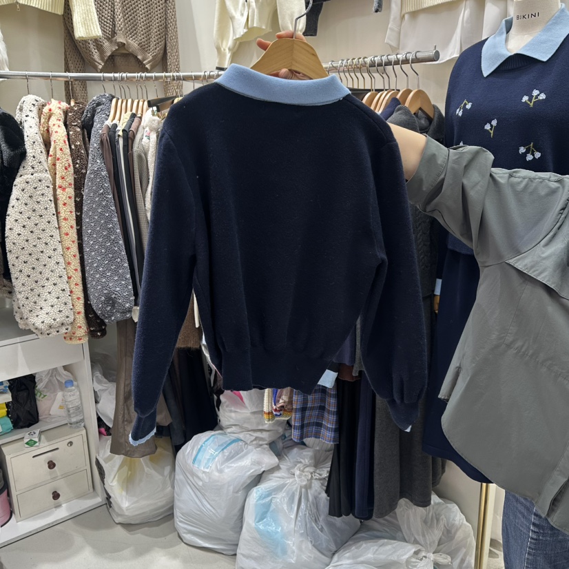 BIKINI東大門直郵㊣女士新品職業時尚熱賣真品推薦休閑針織衫BIKINI針織衫