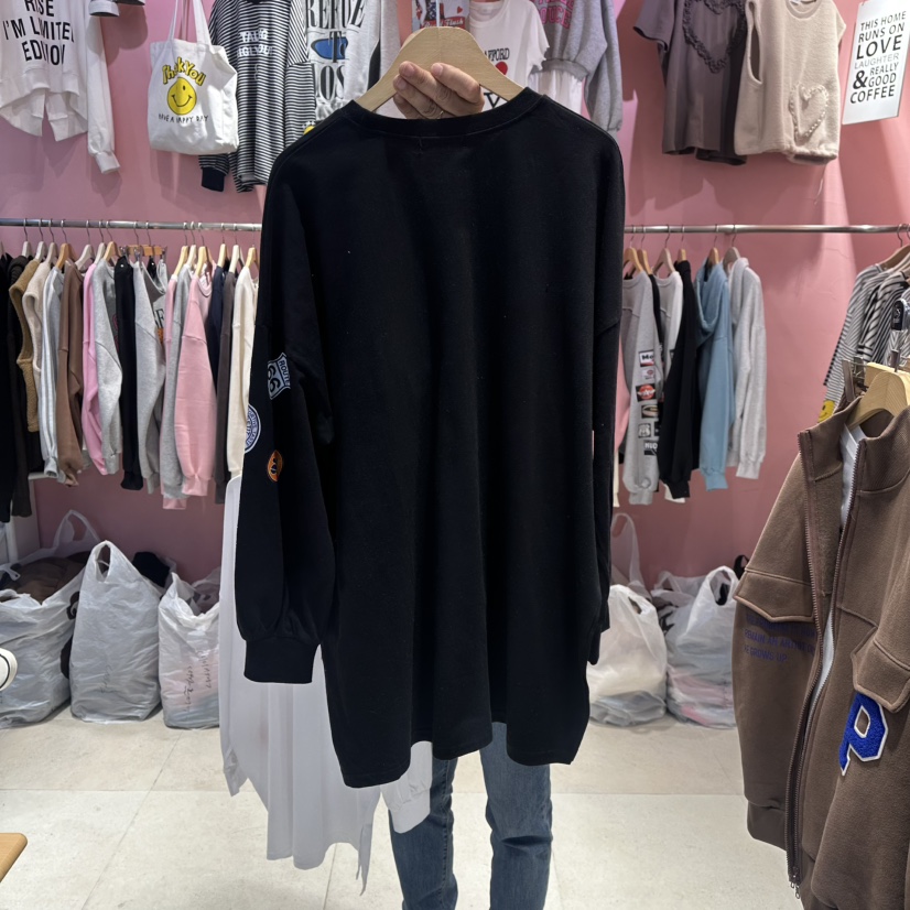 K STORY韓國代購㊣女裝新品休閑26春夏職業人氣長袖T恤春款K STORY長袖T恤